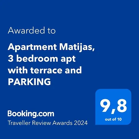 Matijas, 3 Bedroom With Terrace And Parking Apartmán